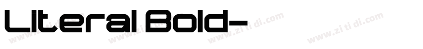 Literal Bold字体转换